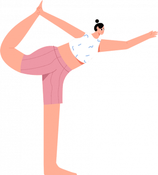 Woman in Dancer pose